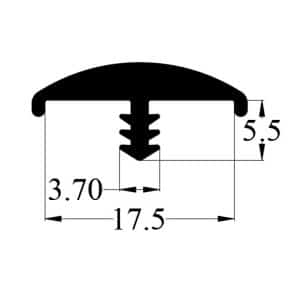 17.5mm Lipped “T” Edging