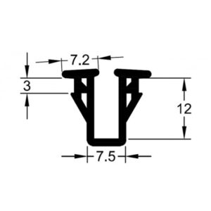 5mm Inner Sash Channel