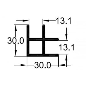 90º Square 13mm Board