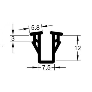 Jockey Sash Channel 6 / 6.38mm